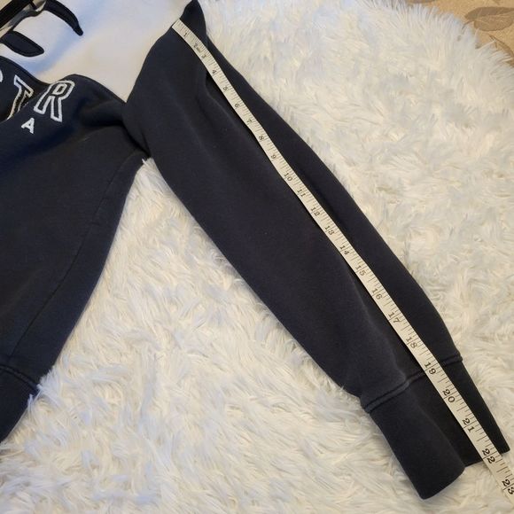 Hollister navy and white hoodie - Picture 4 of 7